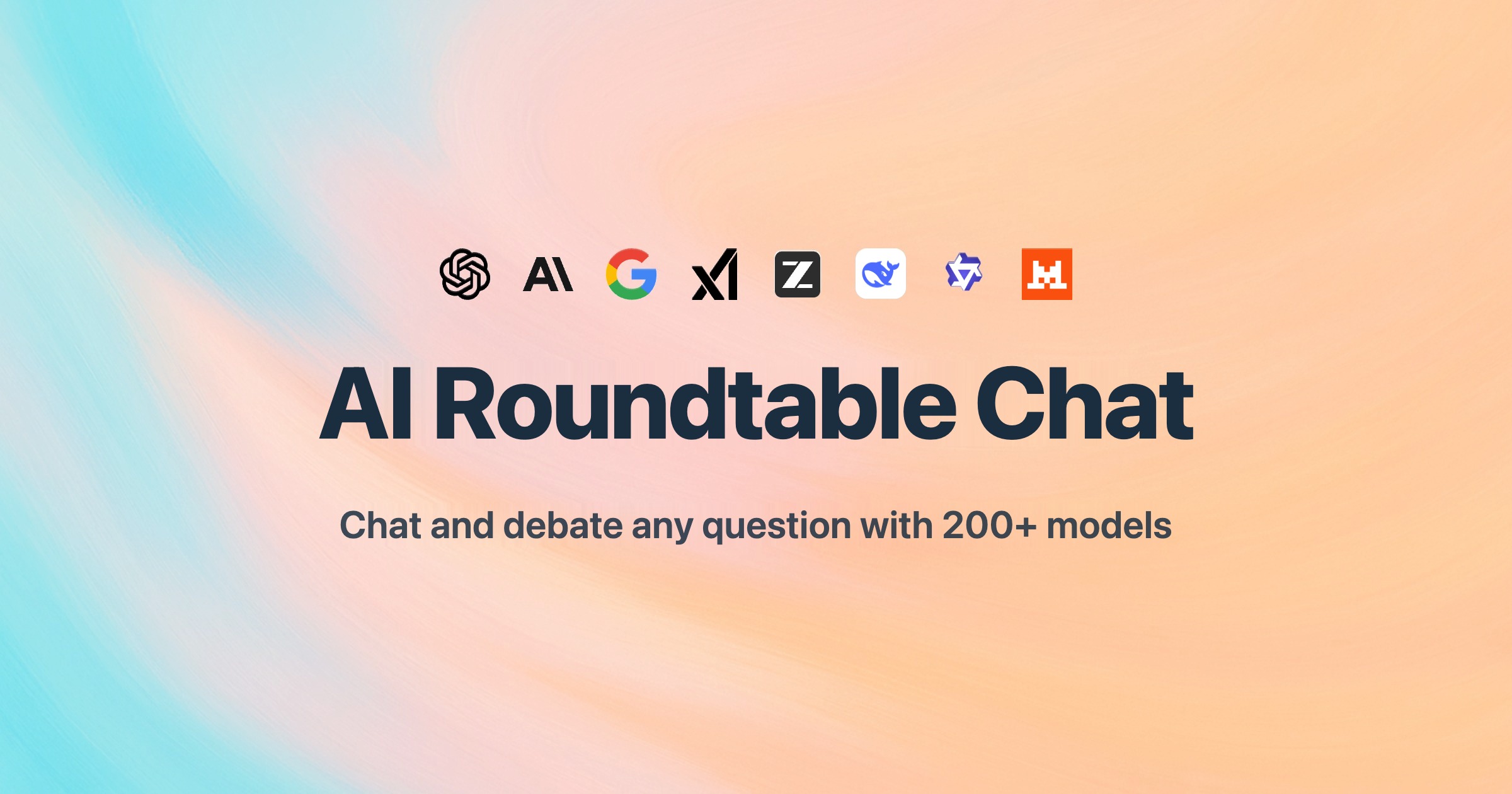 Roundtable Questions AI Roundtable Chat | Debate Any Question with 200+ AI Models
